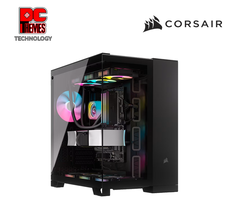 CORSAIR 6500X Mid-Tower Dual Chamber PC Casing - Black